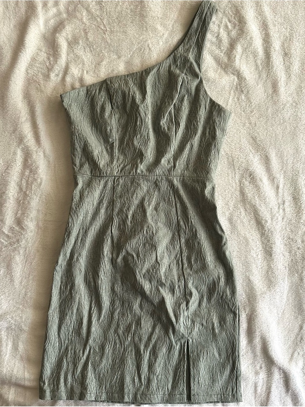 Princess Polly Blue Rushka One Shoulder Mini Dress